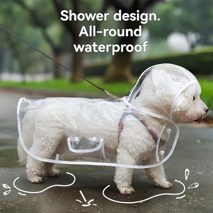 Transparent Dog Raincoat – Waterproof Outdoor Jacket for Small & Medium Dogs
