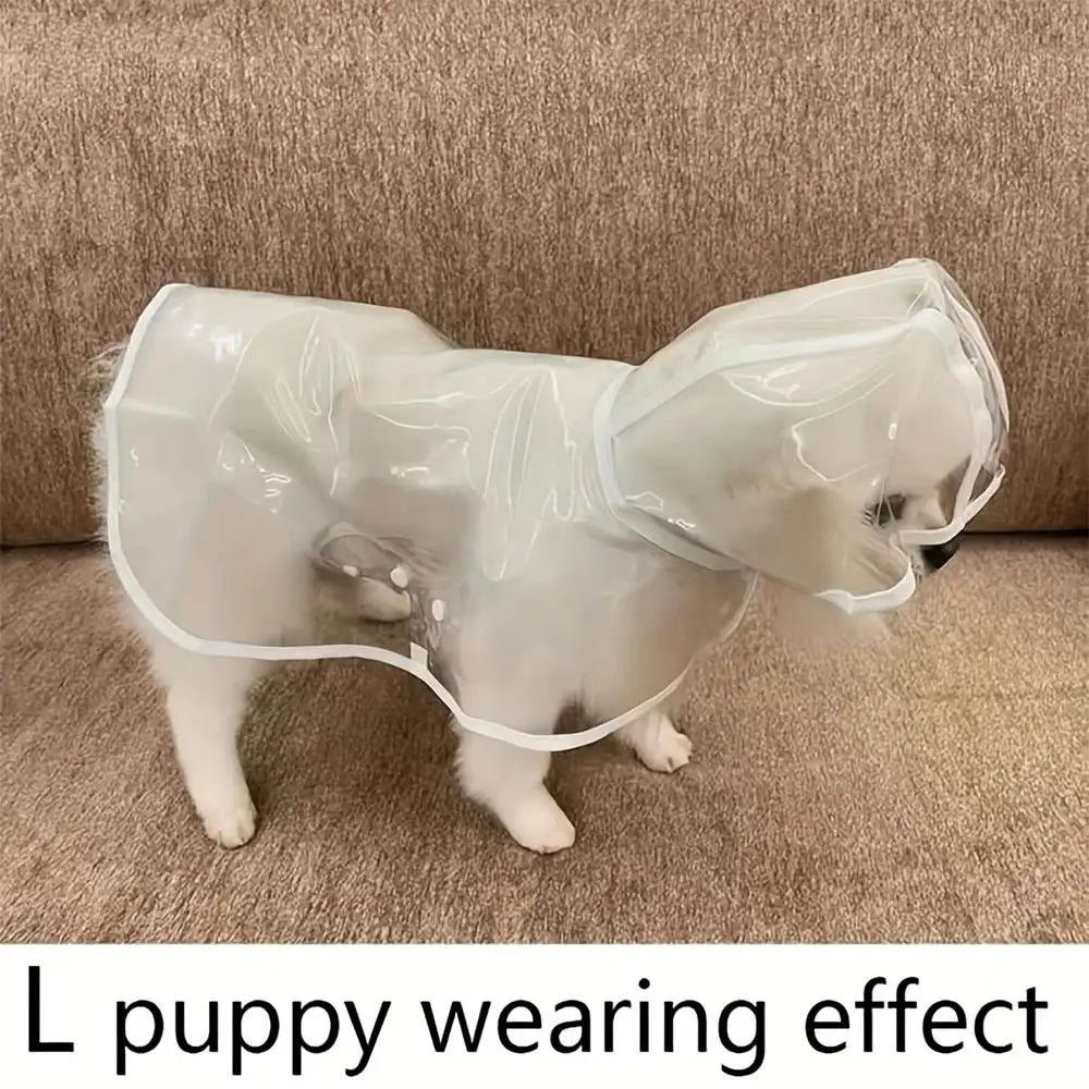 Transparent Dog Raincoat – Waterproof Outdoor Jacket for Small & Medium Dogs